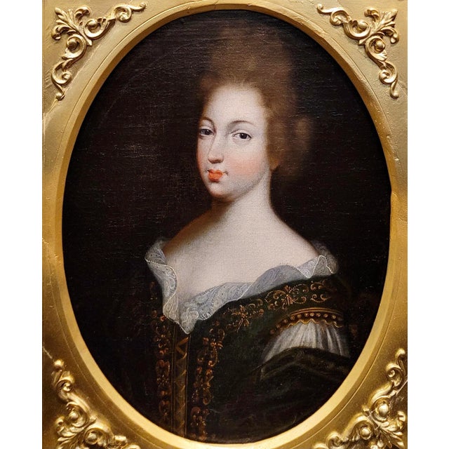 17th Century Portrait of a Aristocratic Woman - Oil Painting For Sale - Image 4 of 11