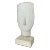 Currey & Company Mid-Century Modern Brutalist Style Textured White Metal Mask Sculpture For Sale