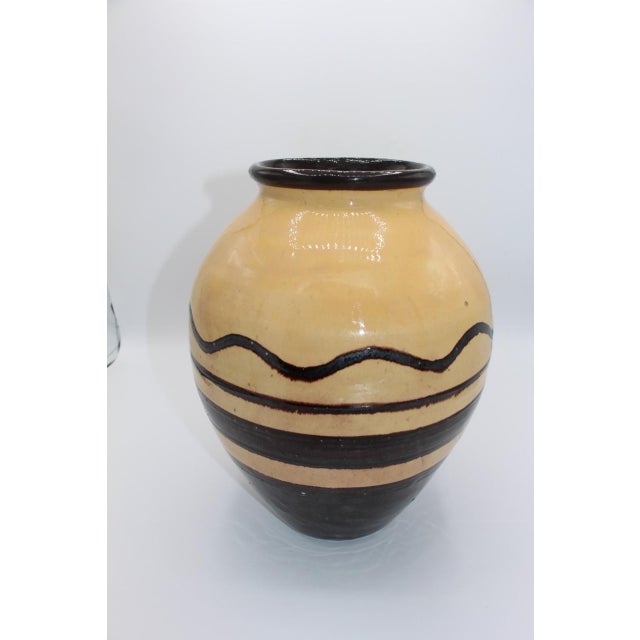 1930s Art Deco Ceramic Vase by Paul Jacquet for Primavera, 1930s For Sale - Image 5 of 8
