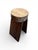 Wood 14" - Handcrafted Sculptural Solid Wood Espresso "Halo" Stool For Sale - Image 7 of 11