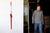 Metal Signes Red Vertical Wall Sculpture in Steel by Jean-Baptiste Van Den Heede For Sale - Image 7 of 8