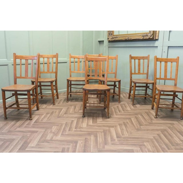 A Good sturdy set of Victorian Chairs, these chairs are full size they have solid elm seats nicely shaped for comfort with...