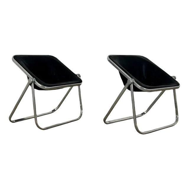 Set of Plone Desk Chair by Giancarlo Pierre Forses for Castles, 1970s For Sale