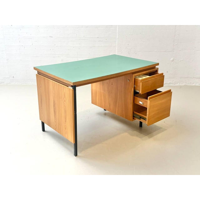 Mid-Century Desk with Linoleum Top from Merz Roller, 1960s For Sale - Image 13 of 16