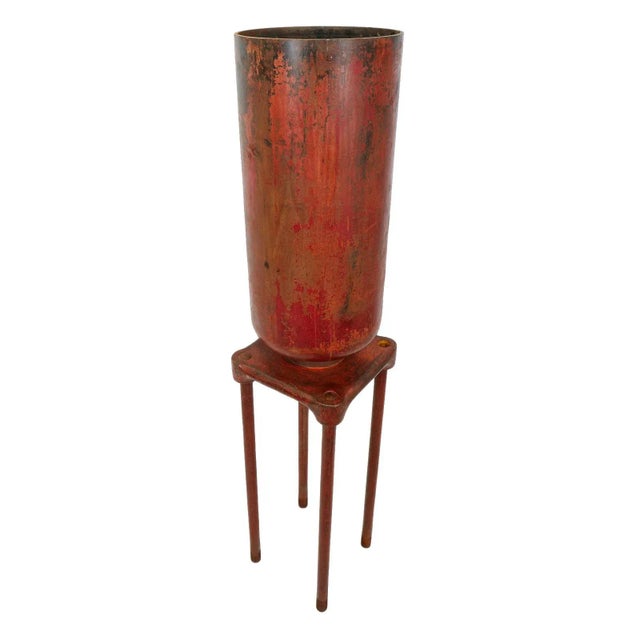 Vintage Iron Power Plant Conductor Large For Sale In Los Angeles - Image 6 of 6