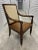 Polo Ralph Lauren Classic Vintage Carved Wood Accents Arm Chairs With Traditional Cognac Leather Seats - A Pair For Sale - Image 11 of 11