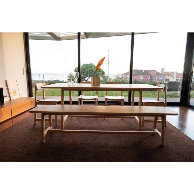 Wood Minimalist Bench by Depping & Jørgensen For Sale - Image 7 of 12
