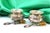 Metal Silver Salt and Pepper Shakers Glass Cores and Embossed Spoons, Set of 4 For Sale - Image 7 of 7