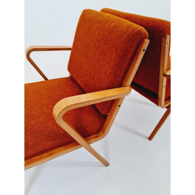 Bauhaus German Lounge Armchair by Selman Selmanagic for VEB Hellerau, 1950s, Set of 2 For Sale - Image 7 of 18