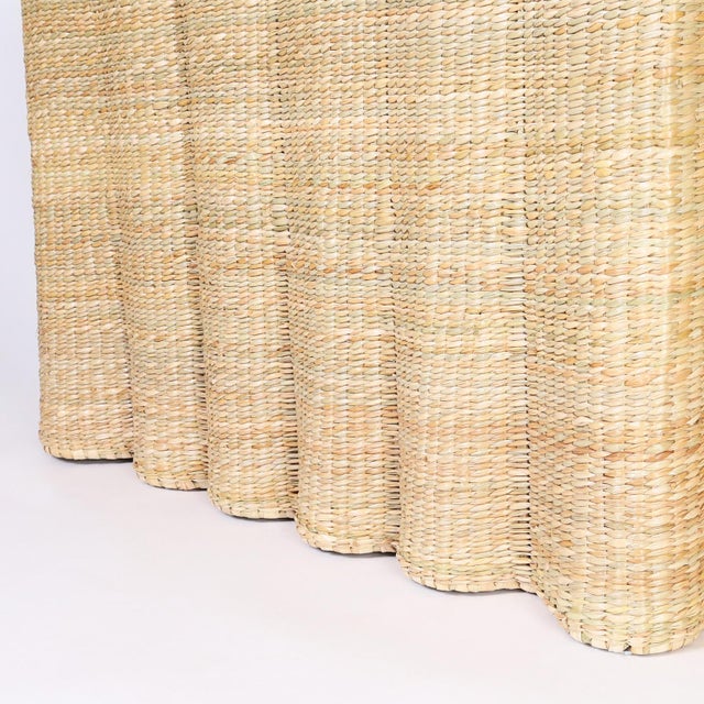 Pair of Wicker Drapery Ghost Consoles For Sale - Image 9 of 9