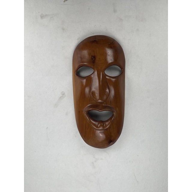 Large Mid-Century Teak Mask, 1950s For Sale - Image 15 of 17