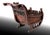 Late 19th Century Vintage German Carved Wooden Sleigh With Hand Painted Scenes For Sale - Image 5 of 7