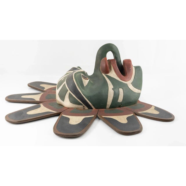 Early 20th Century 20th Century Northwest Coast Native American Style Wall Sculpture For Sale - Image 5 of 10