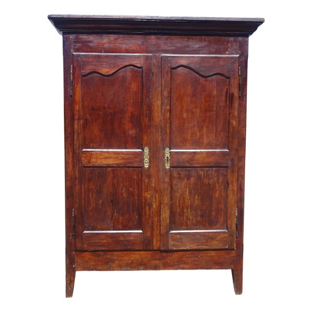 19th Century Louis Philippe Walnut Wardrobe For Sale