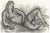Manfred Schwartz (American, born Poland, 1909-1970), Nude Woman Study, Charcoal on Paper, artist's signature stamp lower...