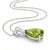 Contemporary Natural Peridot Pear Cut Pendant, August Birthstone Statement Pendant for Woman For Sale - Image 3 of 3