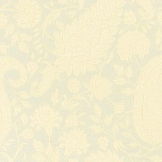 Sample - Schumacher Cachemire Cortona Fabric in Aqua For Sale