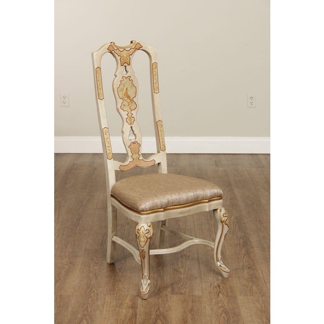 Mid 20th Century Drexel Heritage 'Sketchbook' Set of Eight Chinoiserie Dining Chairs For Sale - Image 5 of 12