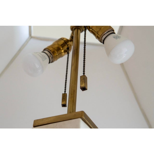 Metal 1970s Karl Springer JMF Floor Lamp in Laquered Goatskin For Sale - Image 7 of 11