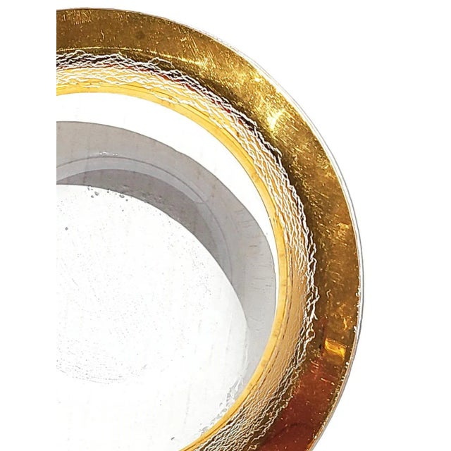 Gold Vintage Annieglass "Roman Antique Gold" Bowl For Sale - Image 8 of 11