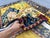 Gold & Navy Pictorial Hunting Scene Hand-Knotted Wool Rug - 3'1" X 4'6" For Sale - Image 10 of 10