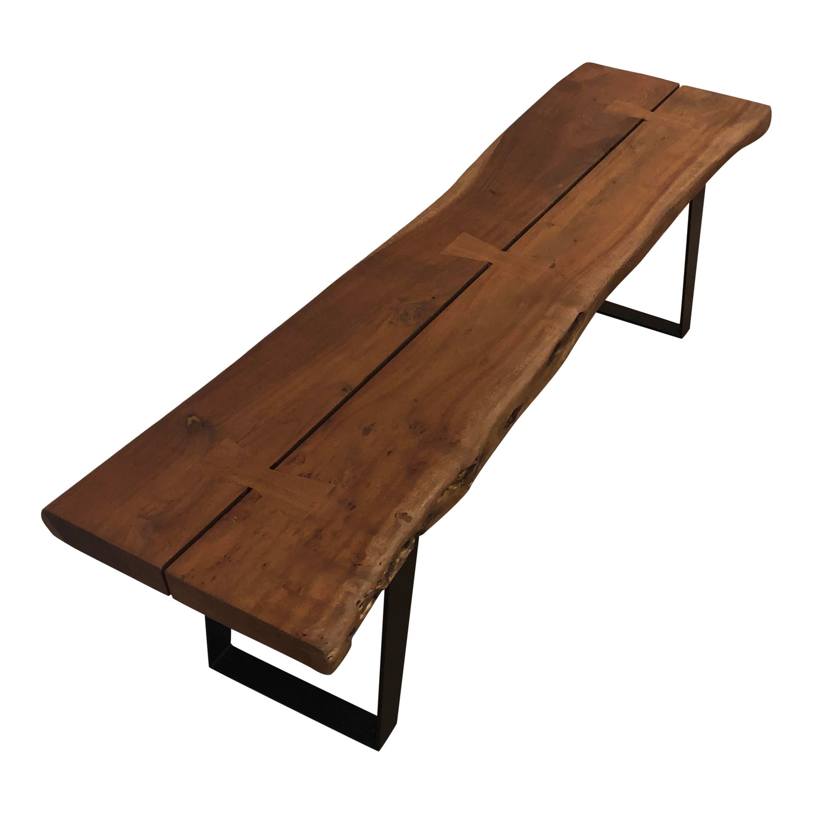 Rustic Crate and Barrel Yukon Coffee Table/Bench | Chairish