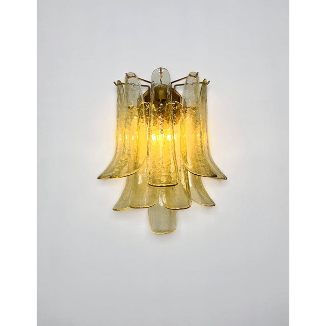 Green Vintage Italian Murano Wall Lights from Mazzega, 1990s, Set of 2 For Sale - Image 8 of 18