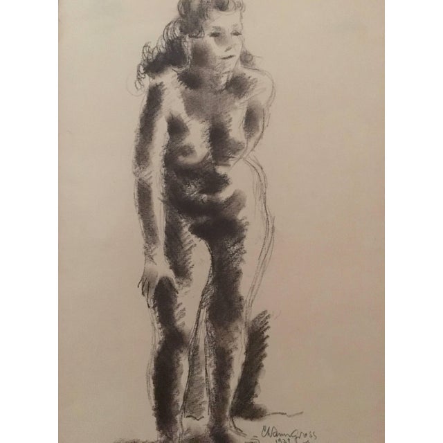 This is a wonderful drawing by one of America's most treasured artists, Chaim Gross. Throughout his lifetime Gross has...