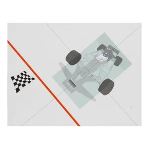 Untitled, Finish Line I, Raymond Loewy Lithograph