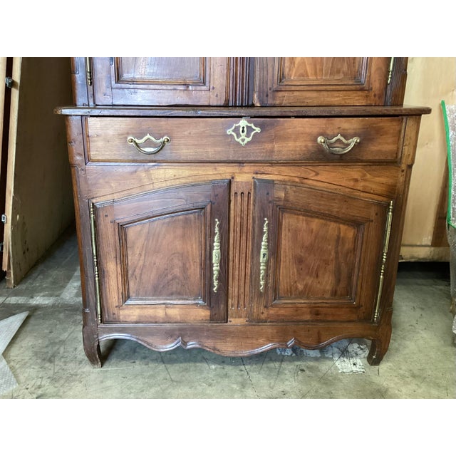19th C. French Provincial Cherry Buffet/Cupboard For Sale - Image 12 of 13