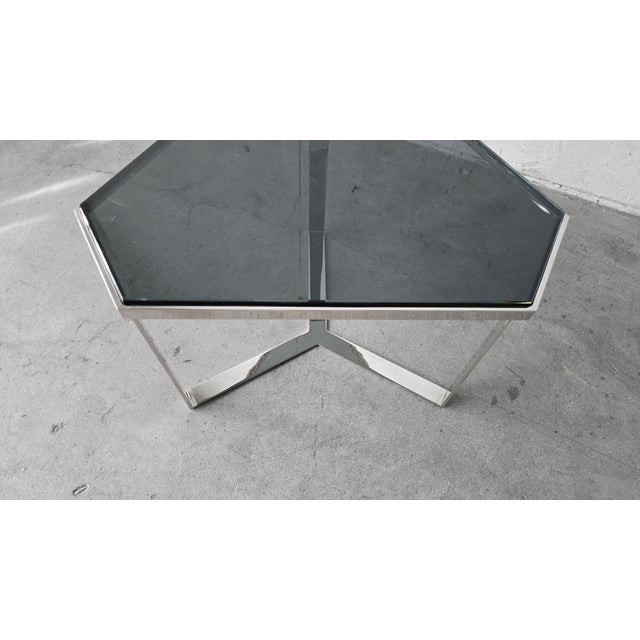 Donghia Forma Coffee Table in Polished Chrome and Smoked Glass - 6 Pieces For Sale - Image 15 of 15