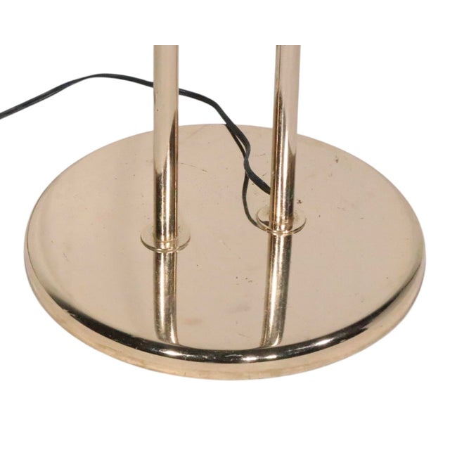 1980s Hollywood Regency Art Deco Revival Halogen Torchiere Uplight Floor Lamp For Sale In New York - Image 6 of 17