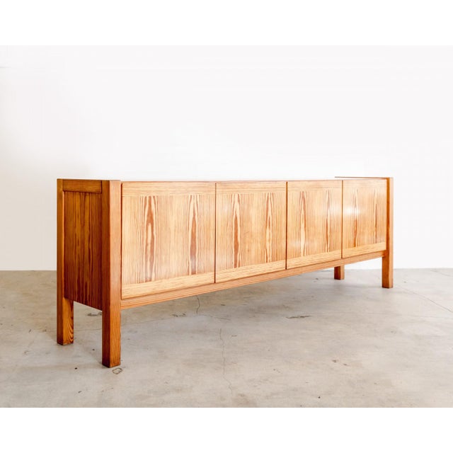 Wood 1970s Rustic-Chic Fir Sideboard For Sale - Image 7 of 7