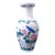Hand-Painted Porcelain Vase With Lotus & Crane Motif For Sale