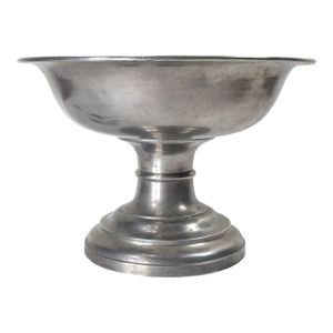 20th Century Turned Decorative Pewter Centerpiece Bowl