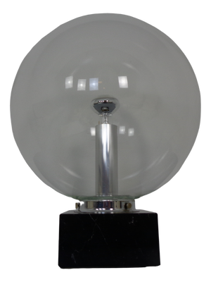 Large Glass Globe & Marble Table Lamp from Erco, 1960s