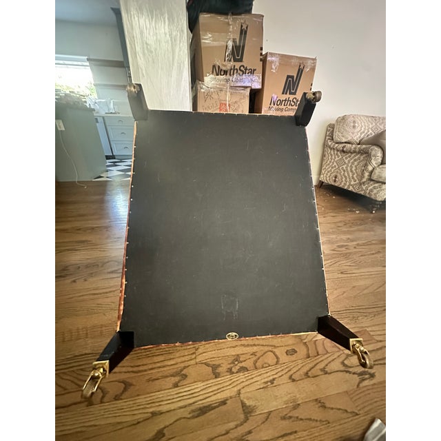 George Smith George Smith Large Short Scroll Arm Signature Chair in Cigar Leather For Sale - Image 4 of 11