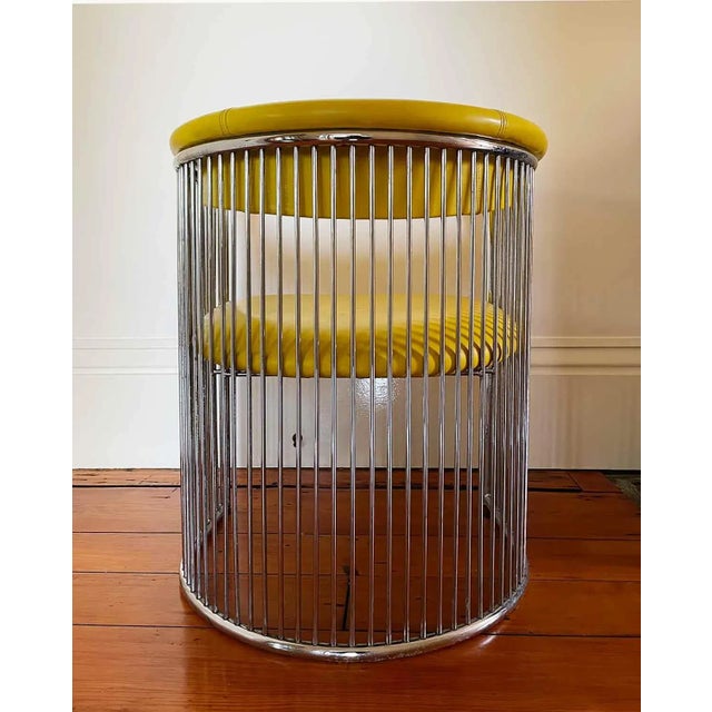Armchair Mid Century Chrome - Warren Platner Style For Sale - Image 4 of 4