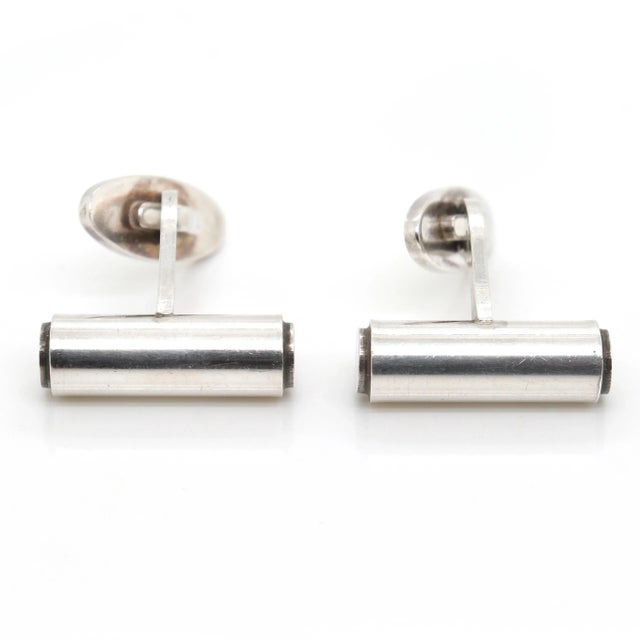 Georg Jensen Sterling Silver Cufflinks No. 96 - 2 Pieces For Sale - Image 11 of 12