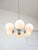 Italian Space Age Sputnik Chrome and Opaline Chandelier, 1970s For Sale - Image 10 of 18