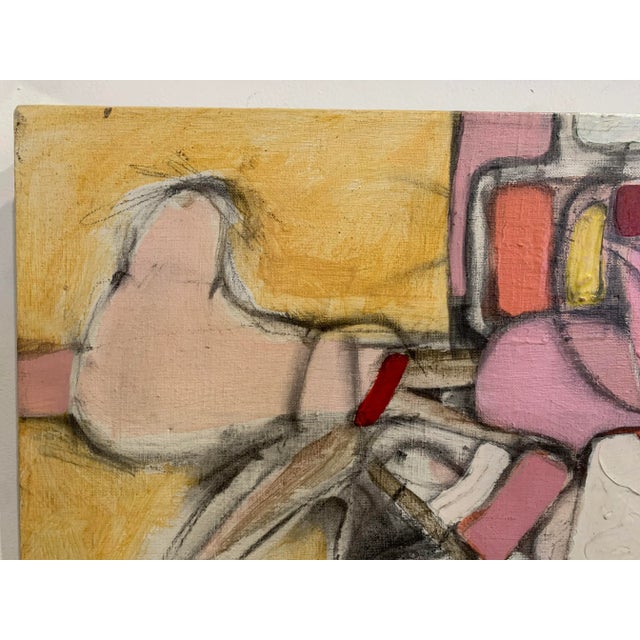 Abstract 1972 Abstract Expressionist Oil Painting on Canvas For Sale - Image 3 of 13