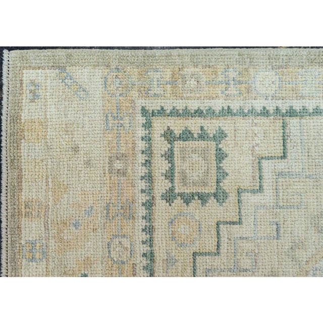 Early 21st Century Turkish Oushak Rug 3'1"x 7'9" #19272 For Sale - Image 5 of 8