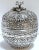 Traditional Large Sterling Repoussé Melon Box, Style of Buccellati For Sale - Image 3 of 10