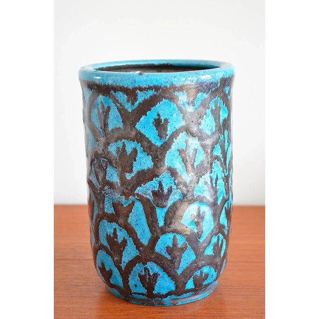1920s Art Deco Flower Vase in Ceramic, 1920s For Sale - Image 5 of 8