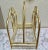 1970s Vintage 1970s Brass and Enamel Magazine or Wood Vessel Rack For Sale - Image 5 of 7
