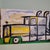 Folk Art "Truckin" Folk Art Painting by Eric Legge For Sale - Image 3 of 6