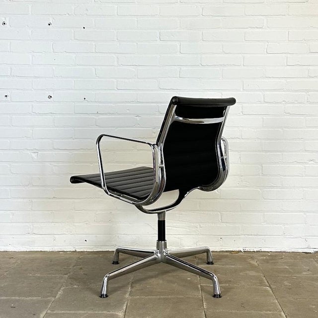 Metal Vitra EA 108 Black Design Chair by Charles & Ray Eames For Sale - Image 7 of 9