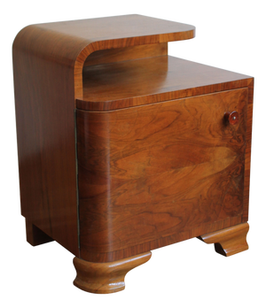 Vintage Art Deco Bedside Table, 1930s
