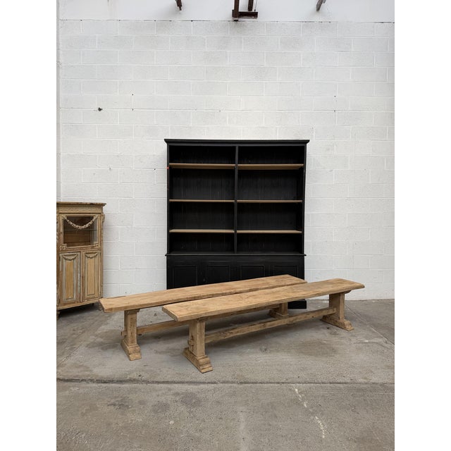 Solid Oak Benches, Set of 2 For Sale - Image 4 of 7
