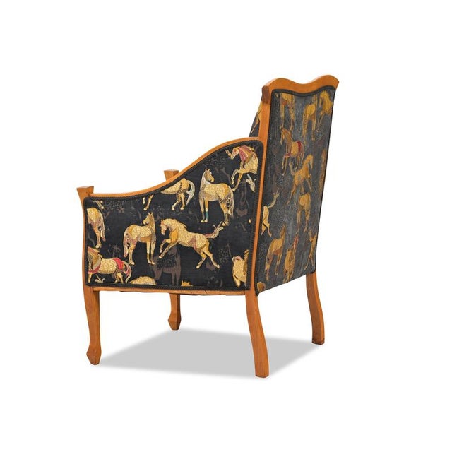 Three-piece living room set, England, circa 1900; very light mahogany/cherry-colored; fine maple thread inlay; restored,...